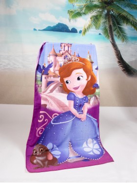 Princess Print Beach Towel